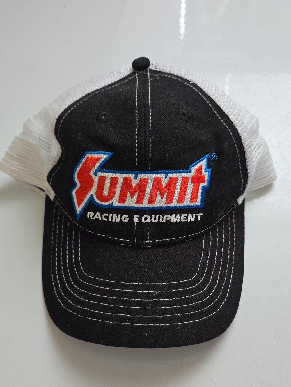 Black & White Mesh Trucker Hat